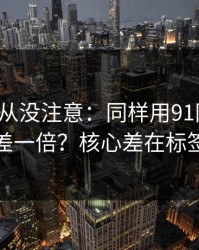 你可能从没注意：同样用91网页版，效率差一倍？核心差在标签组合
